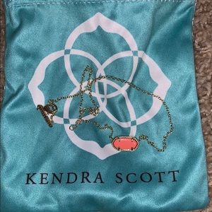 Peach Kendra Scott necklace